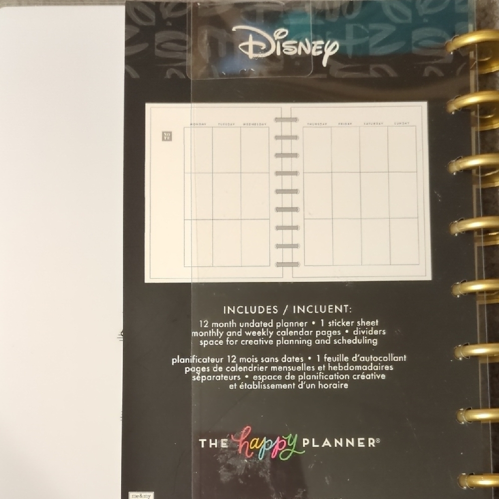 Disney The Happy Planner Mickey & Minnie Hardcover GratituPlanner - White & Gold - Picture 6 of 10
